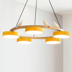 Decorative Bird Chandelier Round LED Hanging Light