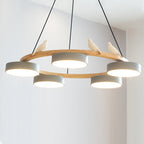 Decorative Bird Chandelier Round LED Hanging Light