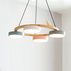 Decorative Bird Chandelier Round LED Hanging Light