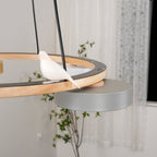 Decorative Bird Chandelier Round LED Hanging Light