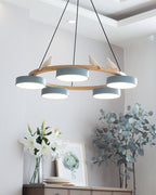 Decorative Bird Chandelier Round LED Hanging Light