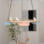 Decorative Bird Chandelier Round LED Hanging Light