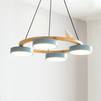 Decorative Bird Chandelier Round LED Hanging Light