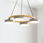 Decorative Bird Chandelier Round LED Hanging Light