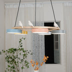 Decorative Bird Chandelier Round LED Hanging Light