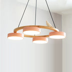 Decorative Bird Chandelier Round LED Hanging Light