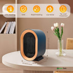 Quiet Small Electric Heater with Adjustable Thermostat