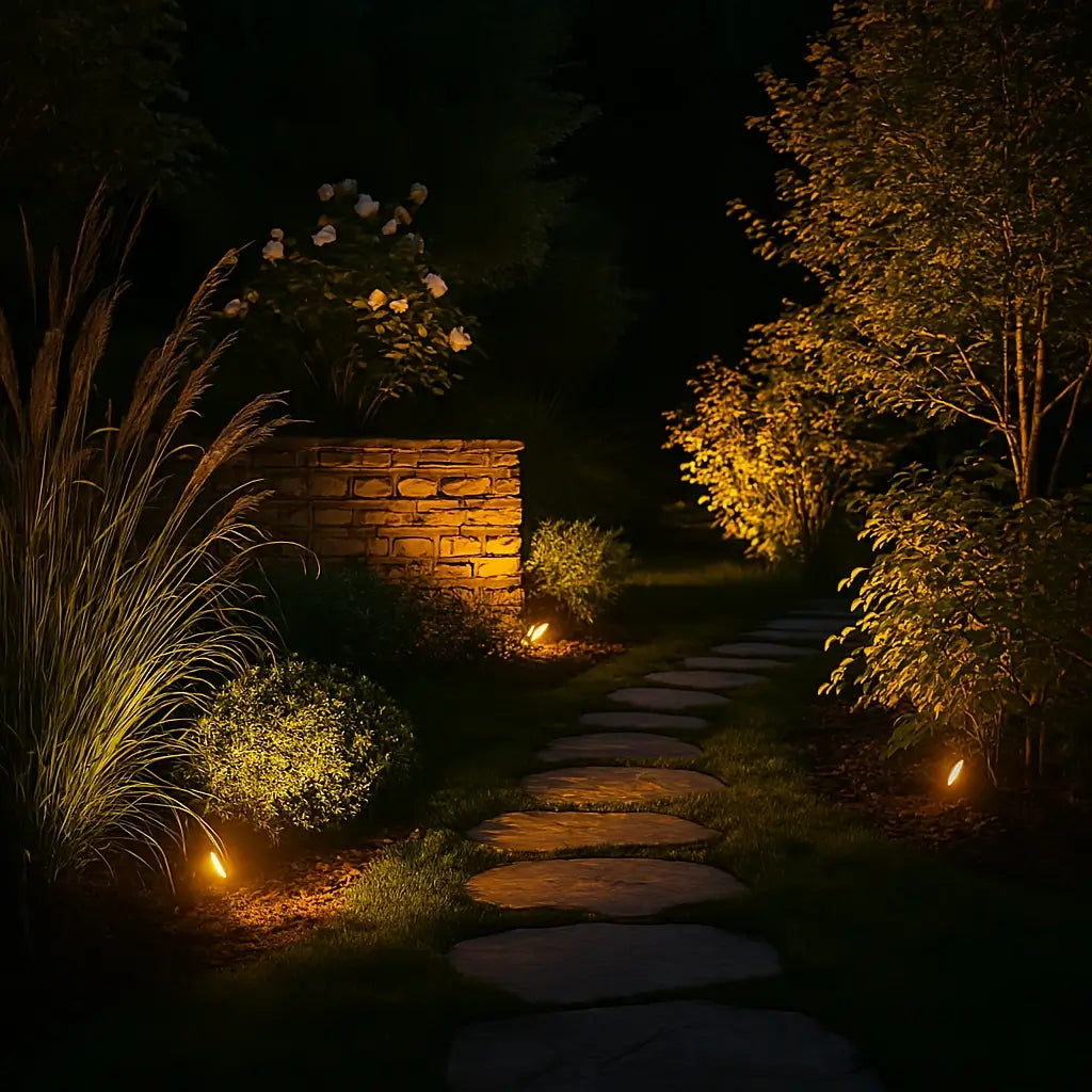 Adjustable Solar Garden Spotlight Multi-Color Outdoor LED Lighting