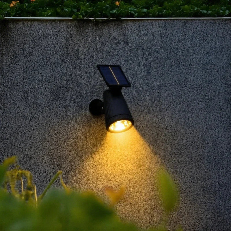 Adjustable Solar Garden Spotlight Multi-Color Outdoor LED Lighting