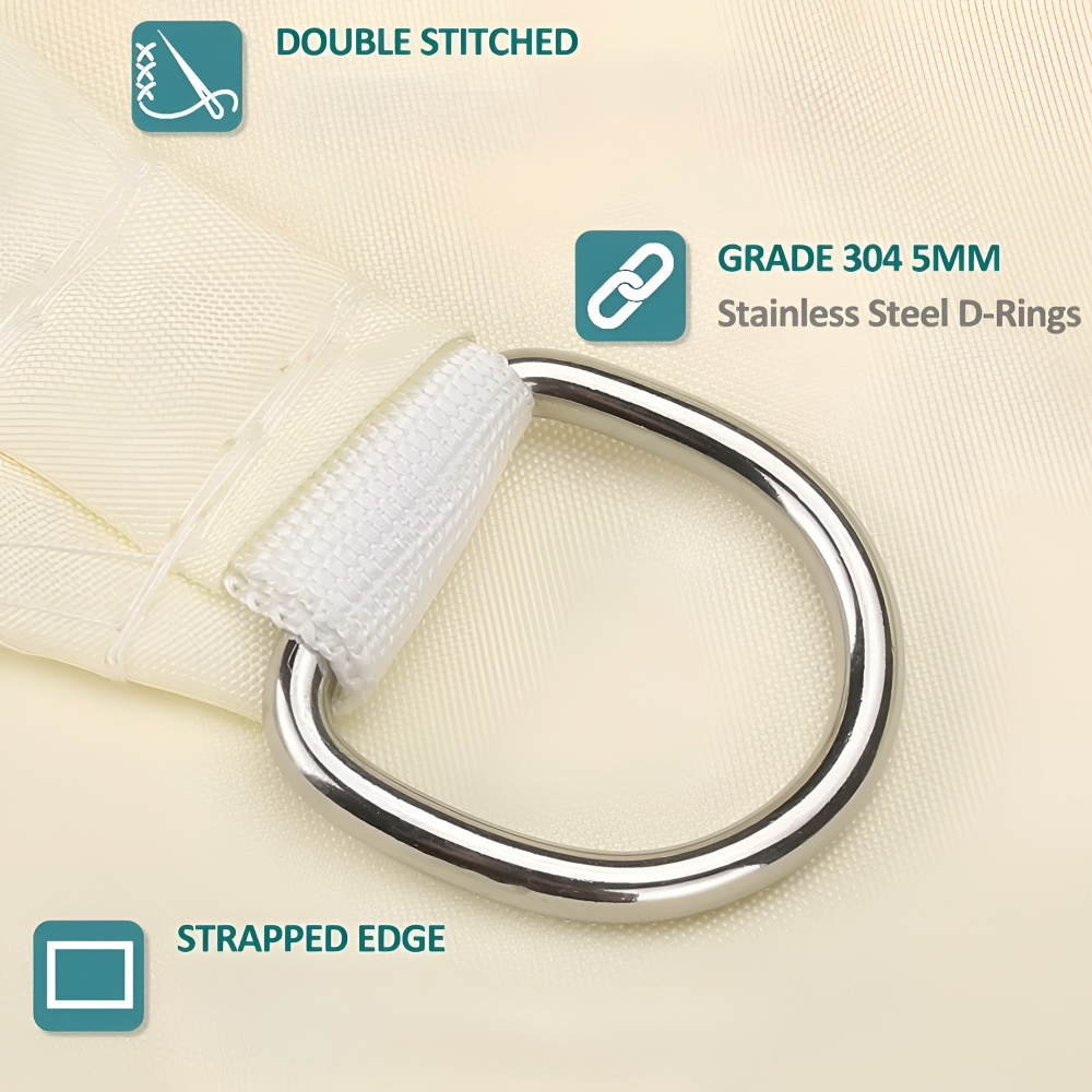 Rectangular Sun Shade Sail Waterproof - Image 6