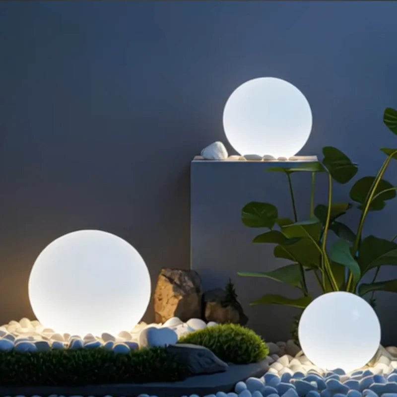 Modern Color-Changing Sphere LED Outdoor Lights for Garden and Patio