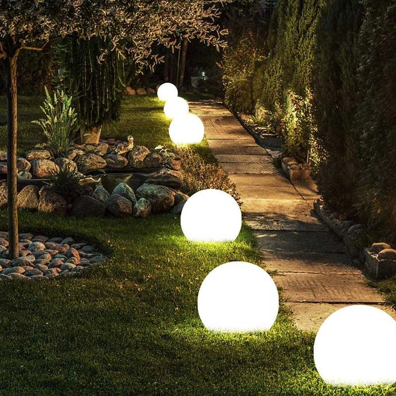 Modern Color-Changing Sphere LED Outdoor Lights for Garden and Patio