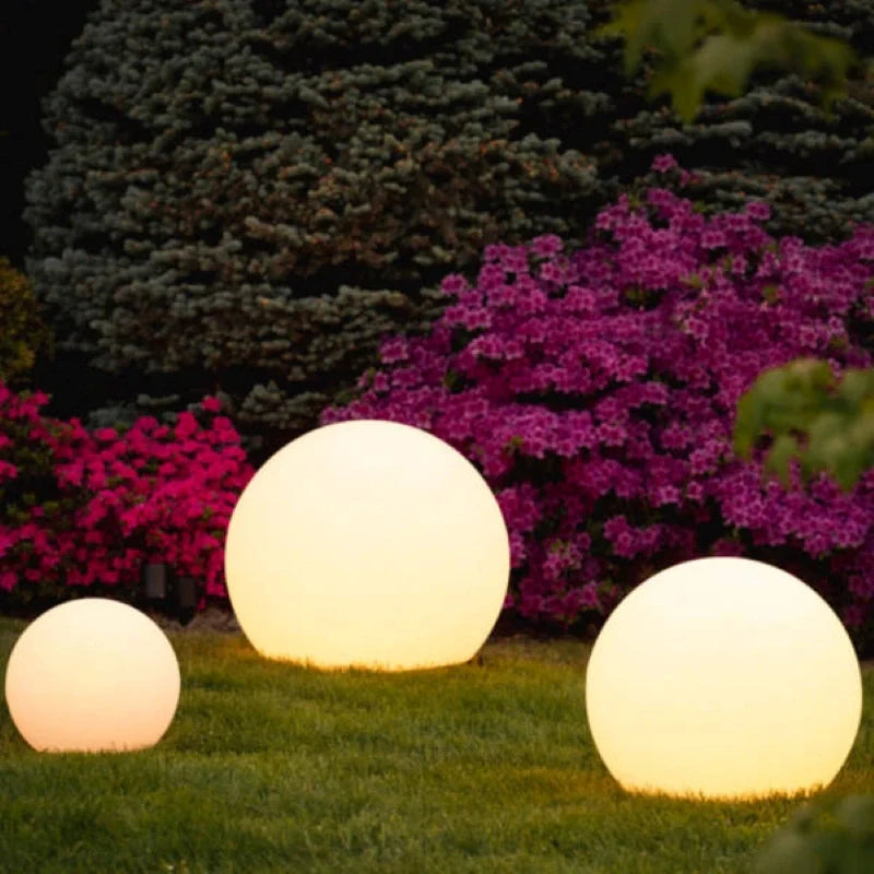 Modern Color-Changing Sphere LED Outdoor Lights for Garden and Patio