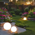Modern Color-Changing Sphere LED Outdoor Lights for Garden and Patio