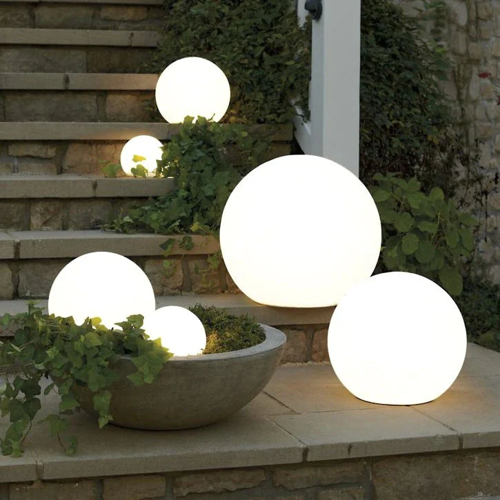 Modern Color-Changing Sphere LED Outdoor Lights for Garden and Patio