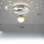 StellaGlow: Runde LED-Deckenleuchte mit Sternenhimmel-Effekt & dimmbarer Lichtfarbe – für Schlafzimmer & Kinderzimmer - Image 8