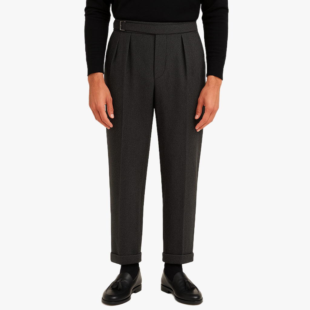 Elegant Folded Trousers for Chic Style