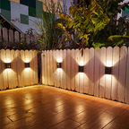 SunAura: Kabellose LED-Solar-Außenwandleuchte – stimmungsvolle Gartenbeleuchtung für Terrasse & Einfahrt