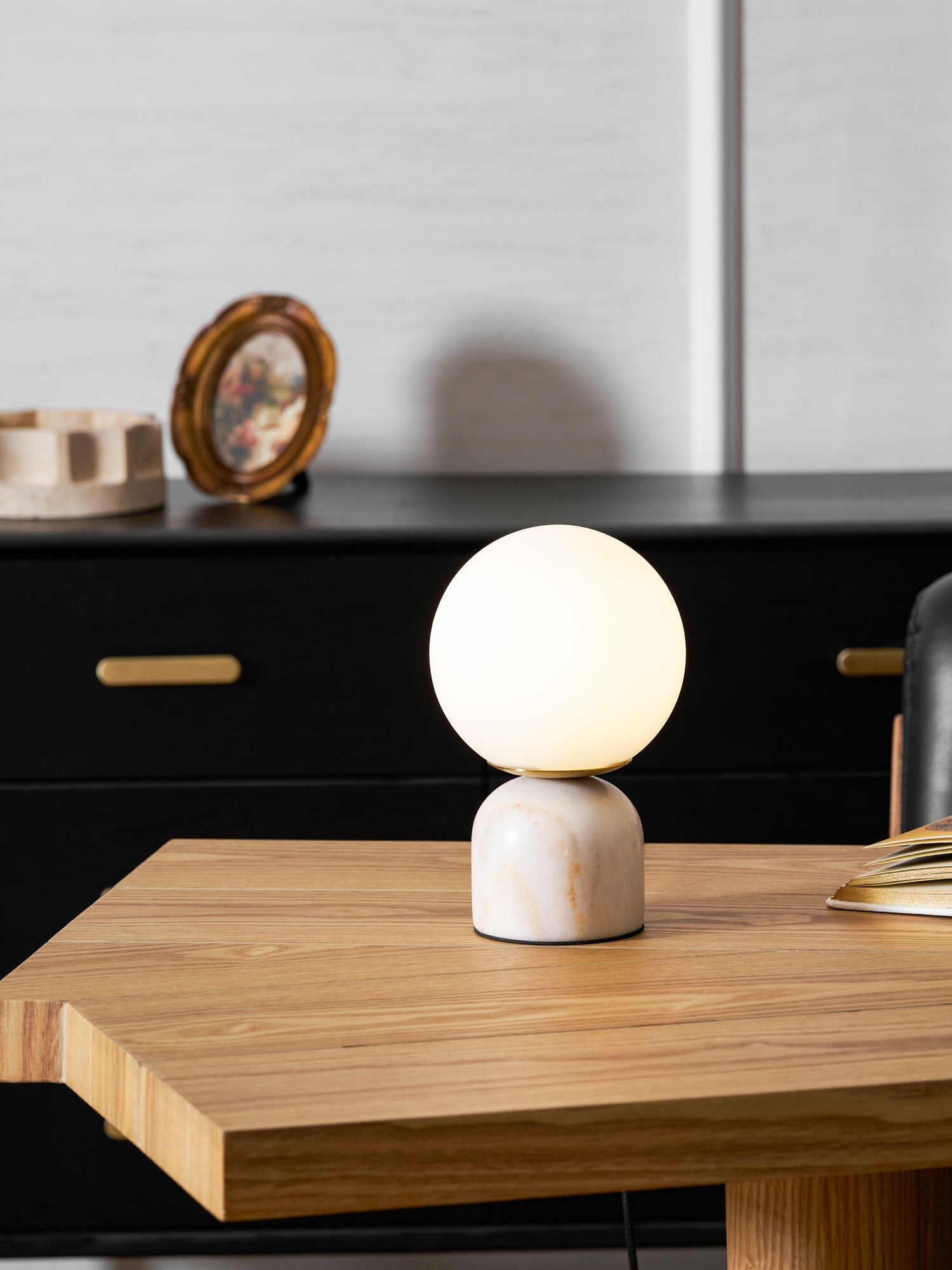 Contemporary Orb Accent Table Lamps for Indoor Use