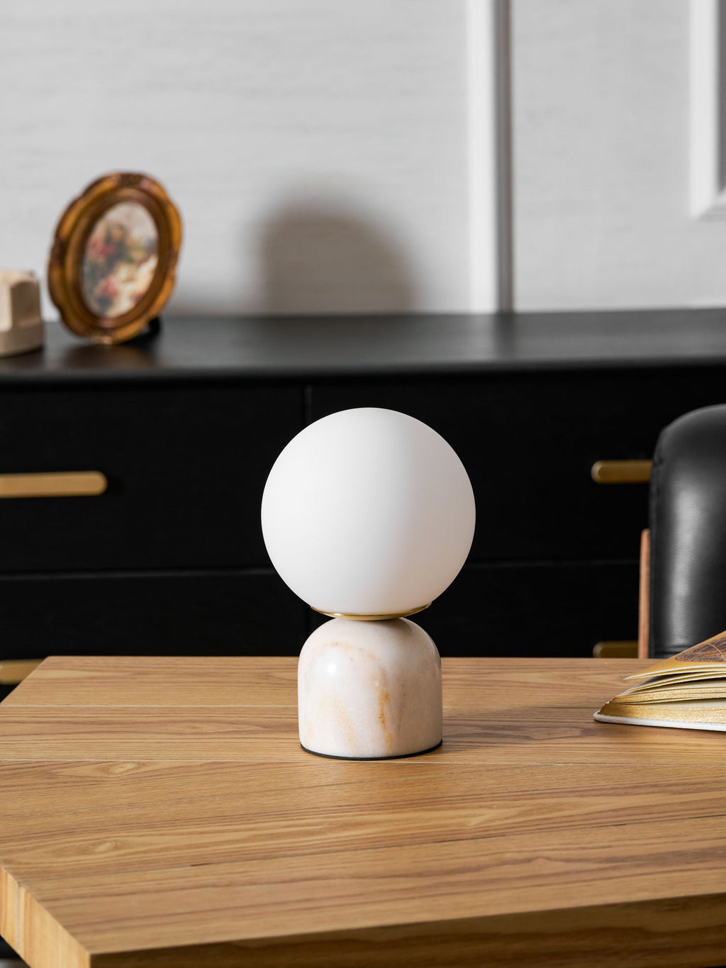 Contemporary Orb Accent Table Lamps for Indoor Use