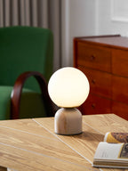 Contemporary Orb Accent Table Lamps for Indoor Use