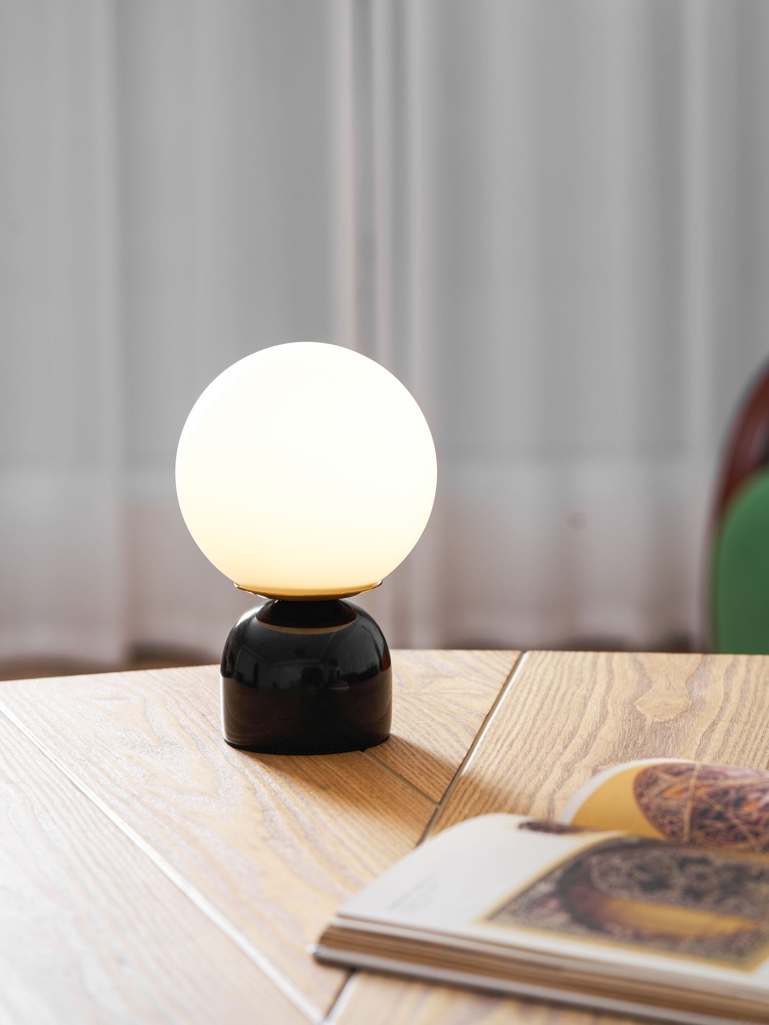 Contemporary Orb Accent Table Lamps for Indoor Use