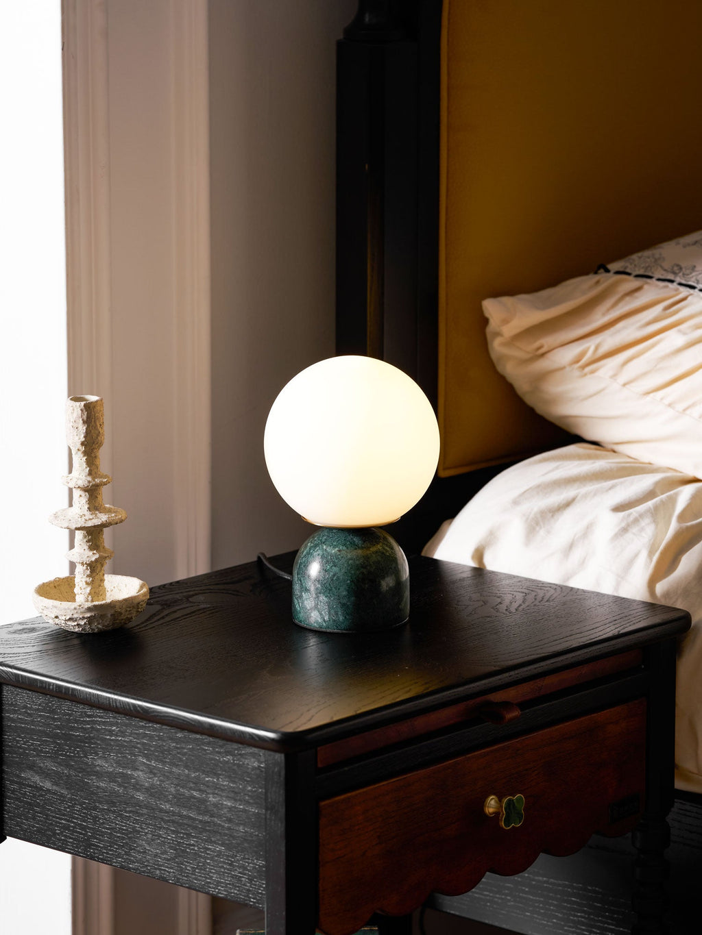 Contemporary Orb Accent Table Lamps for Indoor Use