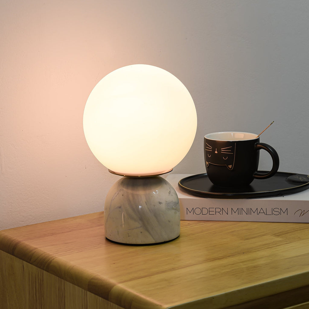 Contemporary Orb Accent Table Lamps for Indoor Use