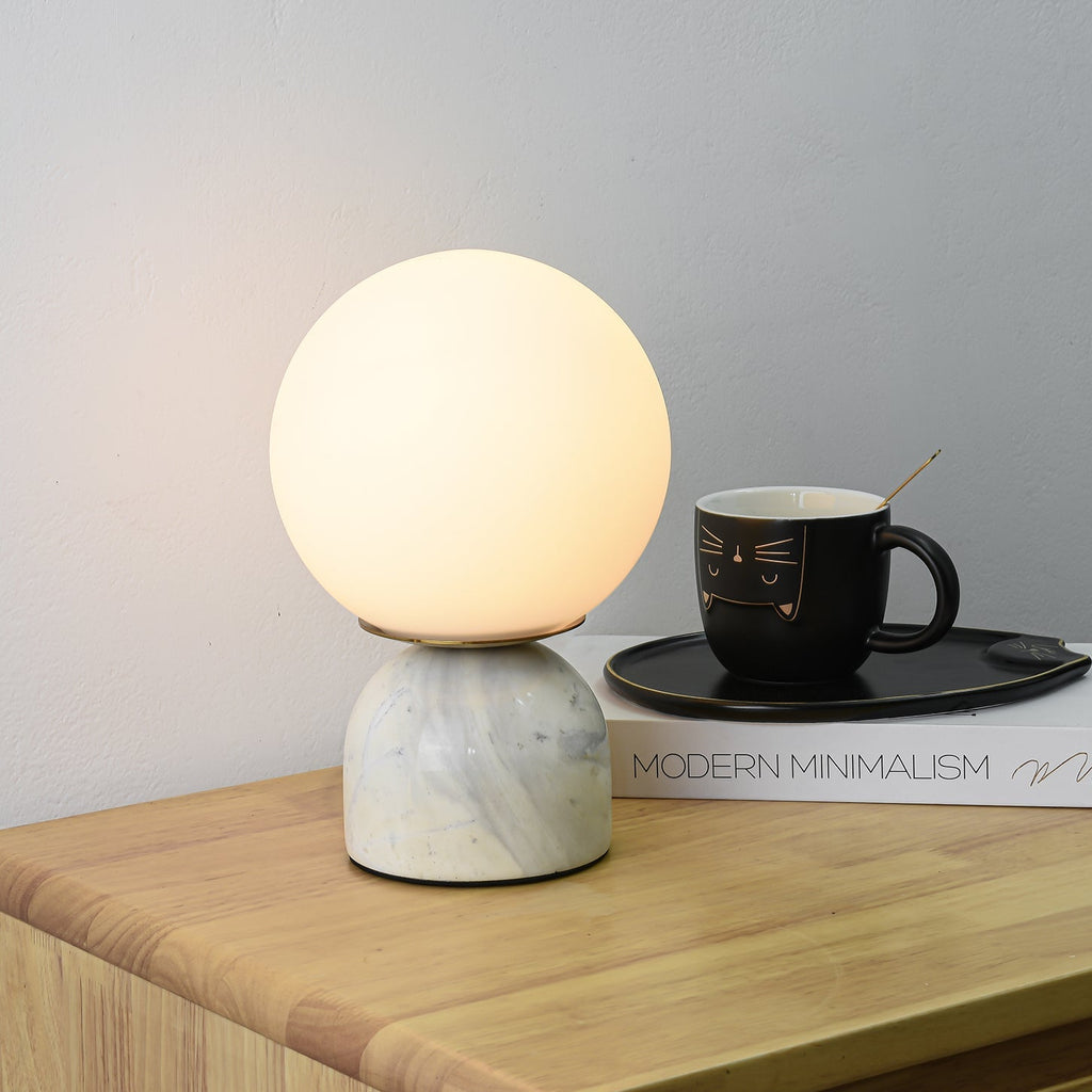 Contemporary Orb Accent Table Lamps for Indoor Use