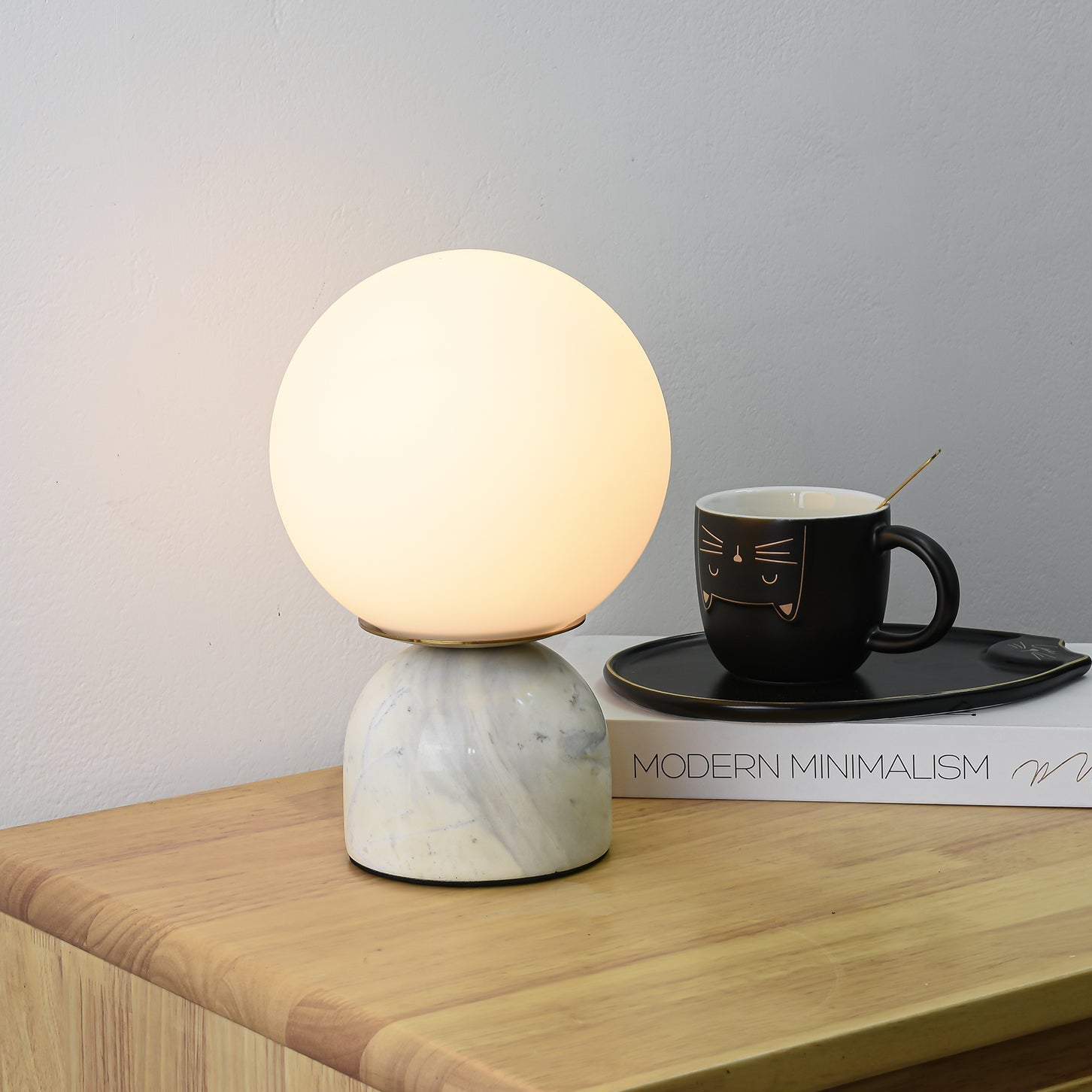 Contemporary Orb Accent Table Lamps for Indoor Use