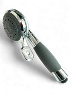 Adjustable Chrome High-Pressure Handheld Shower Head - Water-Saving