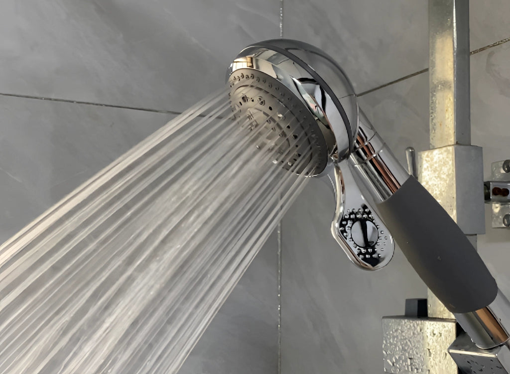 Adjustable Chrome High-Pressure Handheld Shower Head - Water-Saving - Image 3