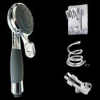 Adjustable Chrome High-Pressure Handheld Shower Head - Water-Saving - Image 5