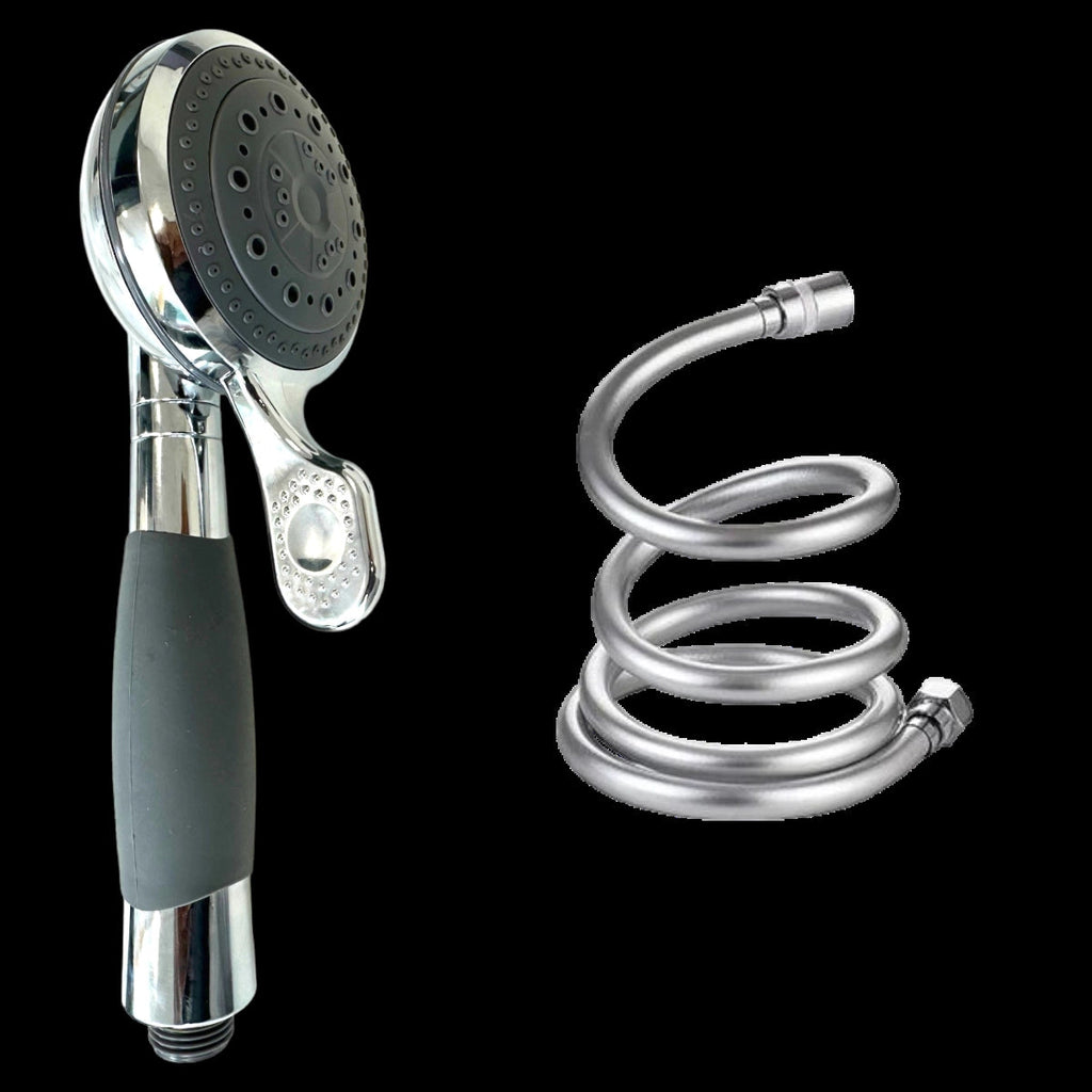 Adjustable Chrome High-Pressure Handheld Shower Head - Water-Saving - Image 4