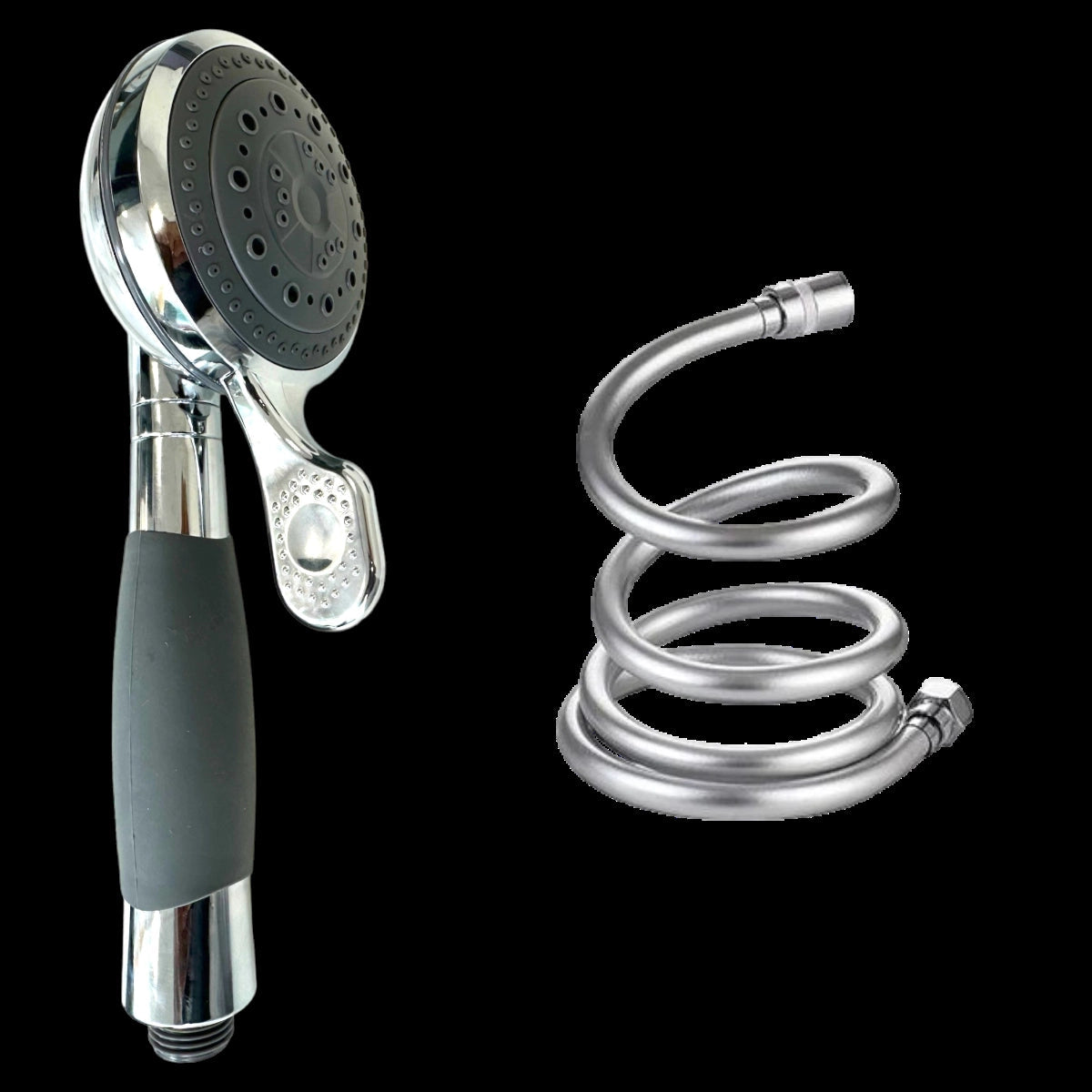 Adjustable Chrome High-Pressure Handheld Shower Head - Water-Saving - Image 4