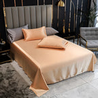 Luxury Black Silk Bedding Set | Elegant Satin Bed Sheets & Duvet Cover - Image 5