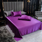 Luxury Black Silk Bedding Set | Elegant Satin Bed Sheets & Duvet Cover - Image 7