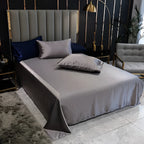 Luxury Black Silk Bedding Set | Elegant Satin Bed Sheets & Duvet Cover - Image 6
