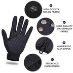 Thermal Winter Gloves Non-Slip Grip for Cycling and Skiing