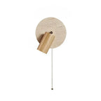 Modern Travertine Wood Wall Sconce Adjustable Spotlight - Image 16