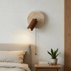 Modern Travertine Wood Wall Sconce Adjustable Spotlight - Image 7