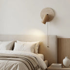 Modern Travertine Wood Wall Sconce Adjustable Spotlight - Image 9
