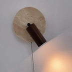 Modern Travertine Wood Wall Sconce Adjustable Spotlight - Image 14