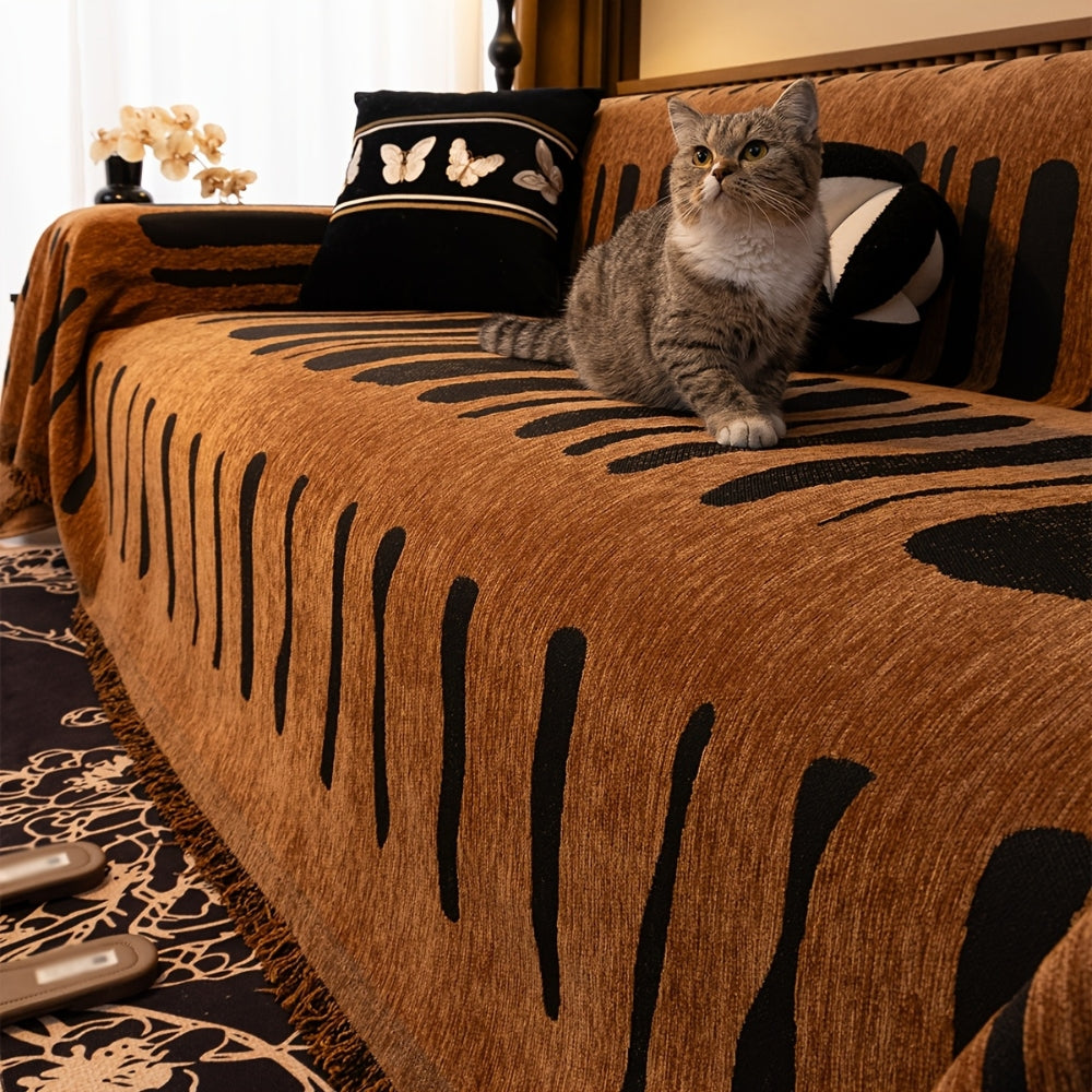 TribaLoom: Gewebter Sofaschoner mit Tribal-Design & weicher Struktur – für Couch & Wohnbereich - Image 5