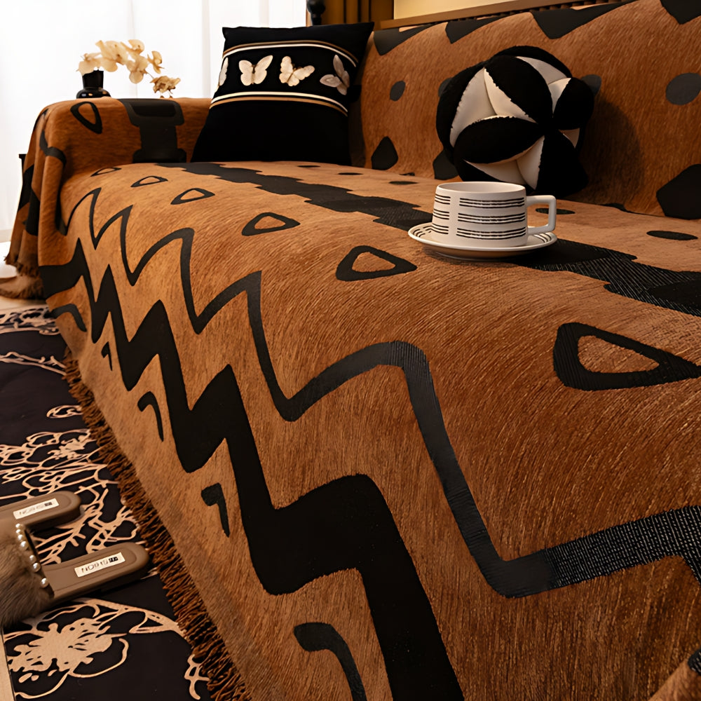 TribaLoom: Gewebter Sofaschoner mit Tribal-Design & weicher Struktur – für Couch & Wohnbereich - Image 7
