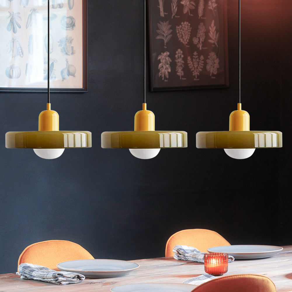 TrioLumen: Pendelleuchte 3-flammig Glas modern – farbige Hängeleuchte für Esszimmer - Image 12