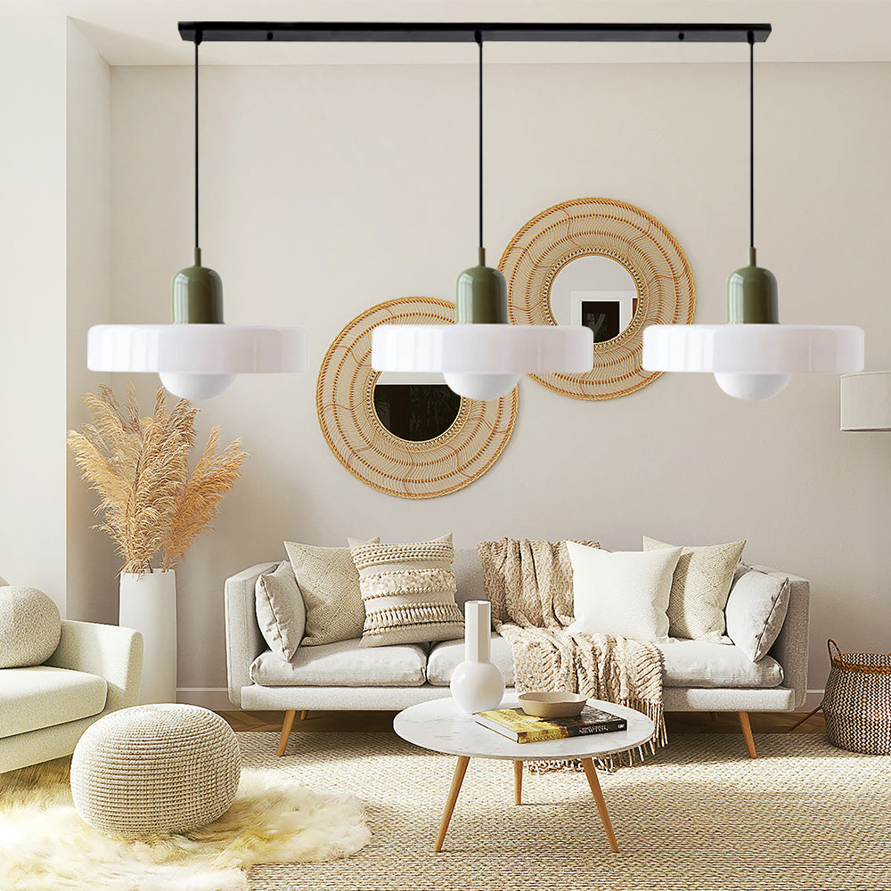 TrioLumen: Pendelleuchte 3-flammig Glas modern – farbige Hängeleuchte für Esszimmer - Image 22