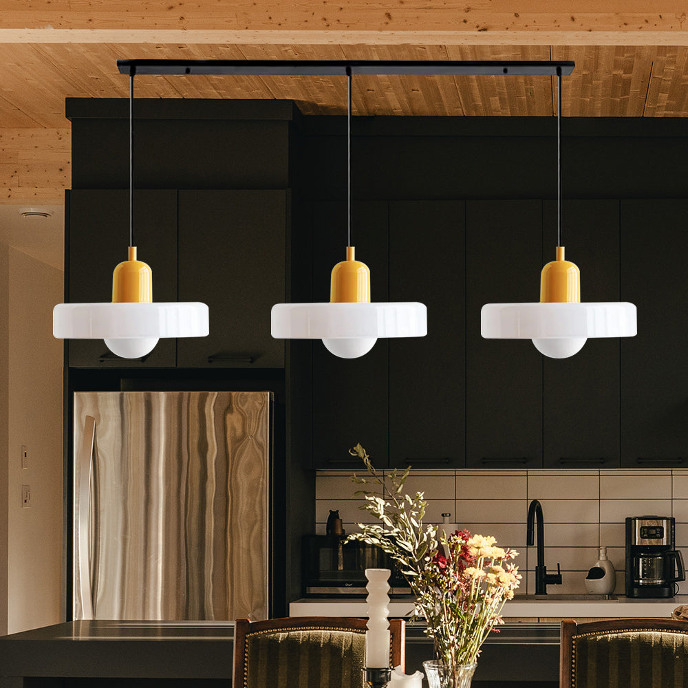 TrioLumen: Pendelleuchte 3-flammig Glas modern – farbige Hängeleuchte für Esszimmer - Image 28