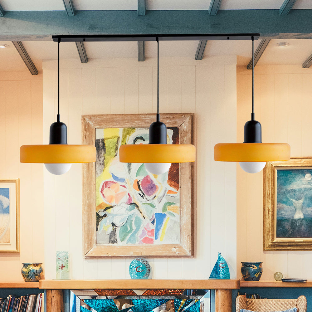 TrioLumen: Pendelleuchte 3-flammig Glas modern – farbige Hängeleuchte für Esszimmer - Image 67