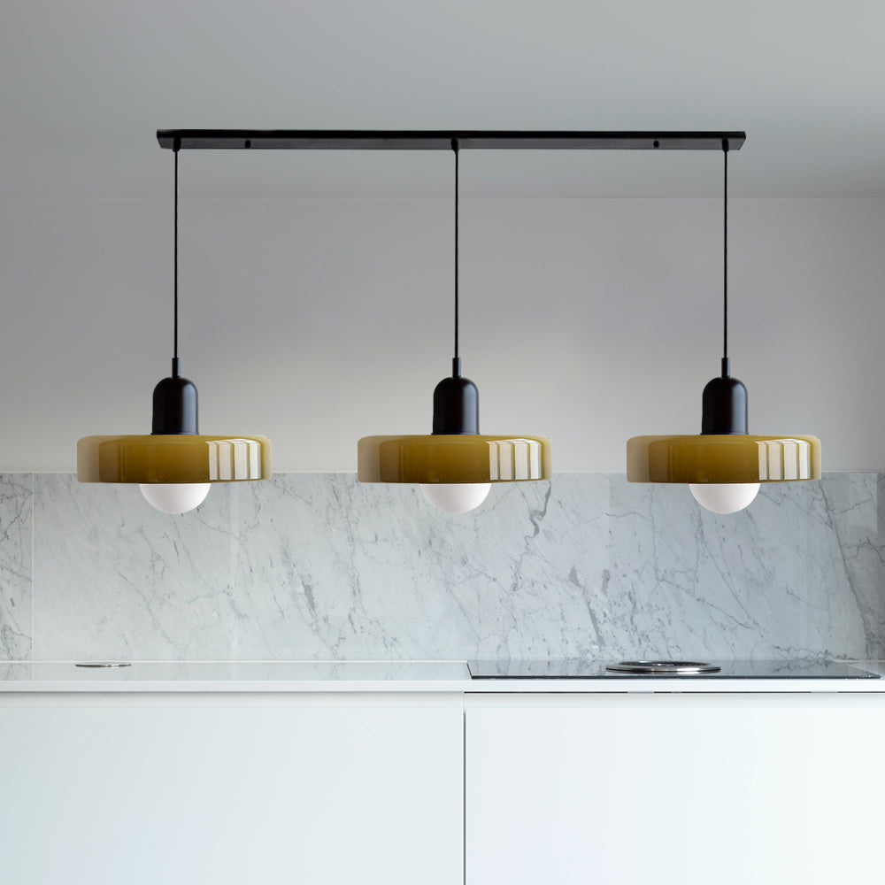 TrioLumen: Pendelleuchte 3-flammig Glas modern – farbige Hängeleuchte für Esszimmer - Image 9